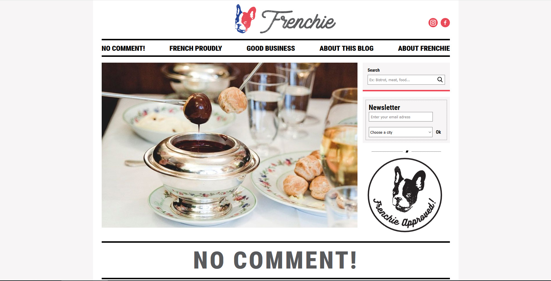 Blog Frenchie — homepage